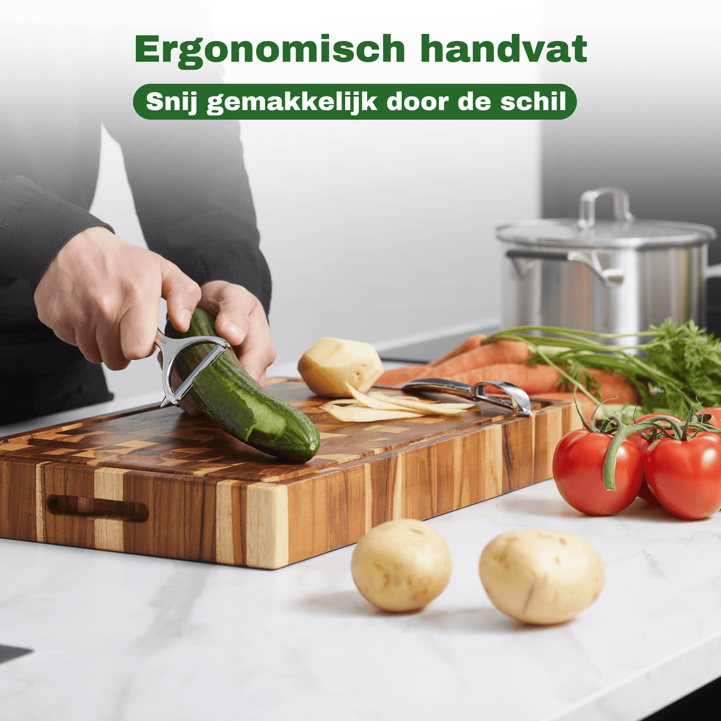 dunschiller met handvat