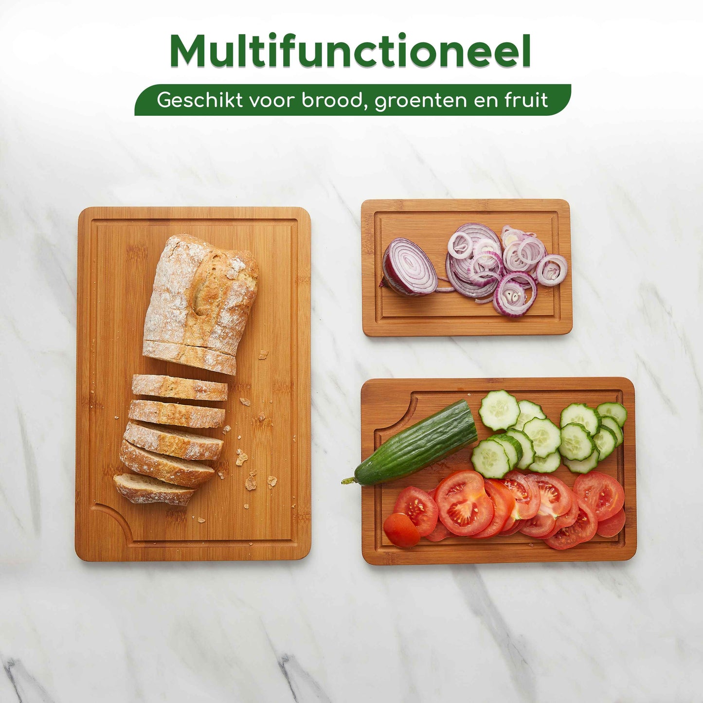 Snijplanken Set 3-Delig - Bamboe
