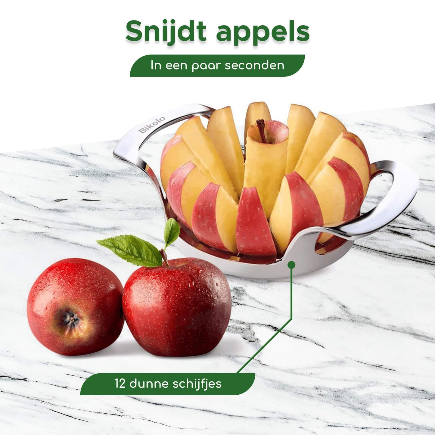 snij snel en gemakkelijk appels met deze partjessnijder