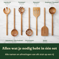 Bikolo® Acacia Keukengerei Set 7-Delig + Lepelhouder