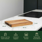 Bikolo® Houten Snijplank Acacia Extra Dik 4 cm – Met Sapgeul, Serveerkanaal & Handvaten