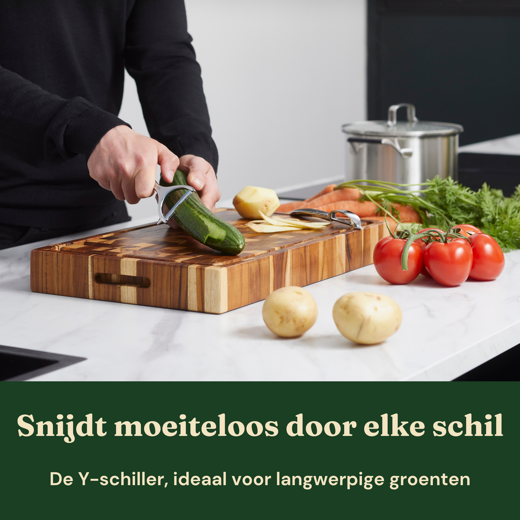 Bikolo® Dunschiller Set – I- & Y-model – Aardappelschiller & Groenteschiller