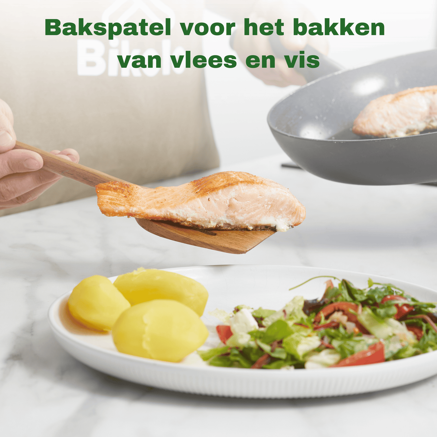 Bikolo® Keukengerei Set 7-Delig + Keramische Houder