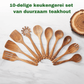 Bikolo® Kookgerei Set 10-Delig + Keukengerei Houder