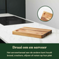 Bikolo® Houten Snijplank Acacia Extra Dik 4 cm – Met Sapgeul, Serveerkanaal & Handvaten