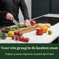 Bikolo® Houten Snijplank Acacia Extra Dik 4 cm – Met Sapgeul, Serveerkanaal & Handvaten