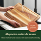Bikolo® Houten Snijplank Acacia Extra Dik 4 cm – Met Sapgeul, Serveerkanaal & Handvaten