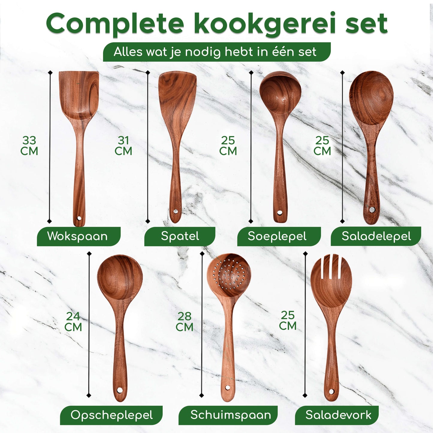 houten spatelset ideaal voor in elke keuken