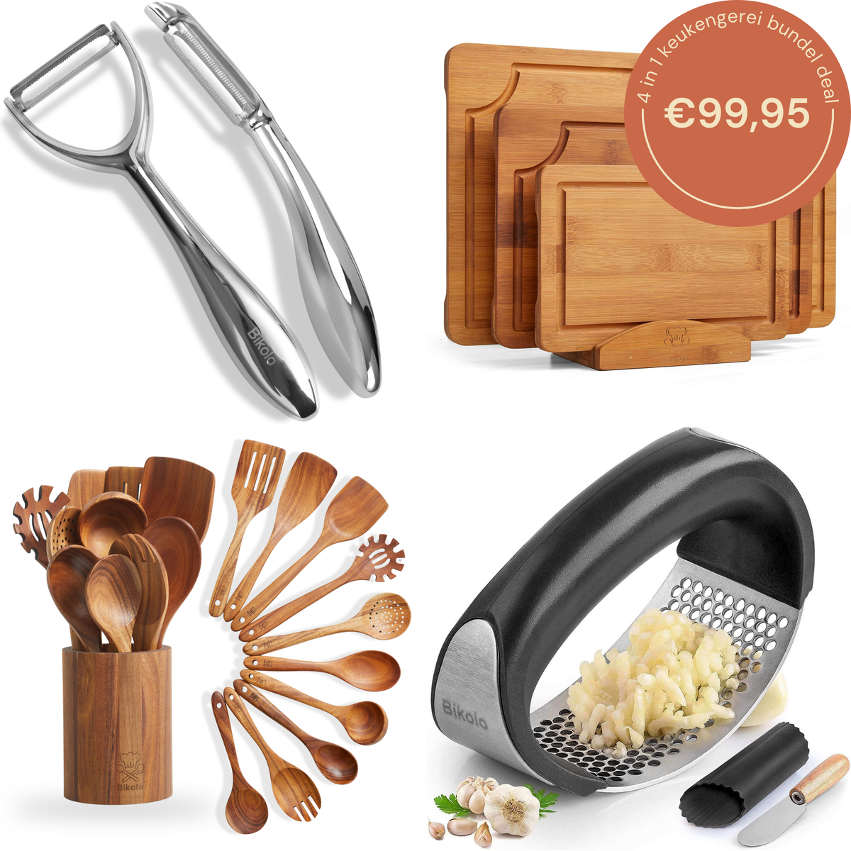 kookgerei bundel deal 4 in 1, alles voor de keuken in huis om te koken