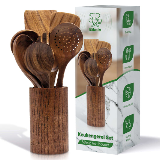 keukengerei set hout bikolo