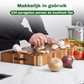 knoflook persen met een knoflookpers