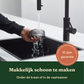 Bikolo® Knoflookpers RVS – Vaatwasserbestendig – Peller, Borstel & Mesje