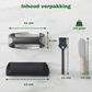 Complete knoflookpers set met siliconen peller, borstel en mesje