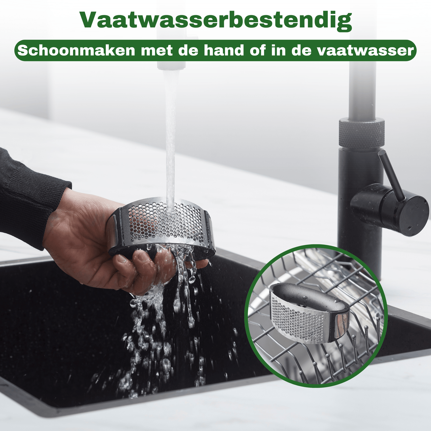 knoflookpers vaatwasserbestendig