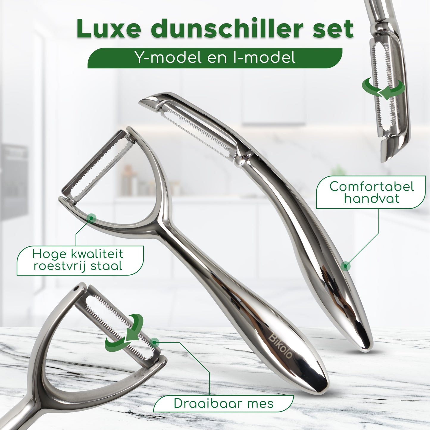 Luxe Dunschiller Set RVS