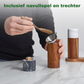 Bikolo® Peper- en Zoutmolen Set - Hout - Marmer - Klein