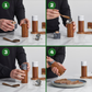 Bikolo® Peper- en Zoutmolen Set - Hout - Marmer - Klein