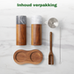 Bikolo® Peper- en Zoutmolen Set - Hout - Marmer - Klein