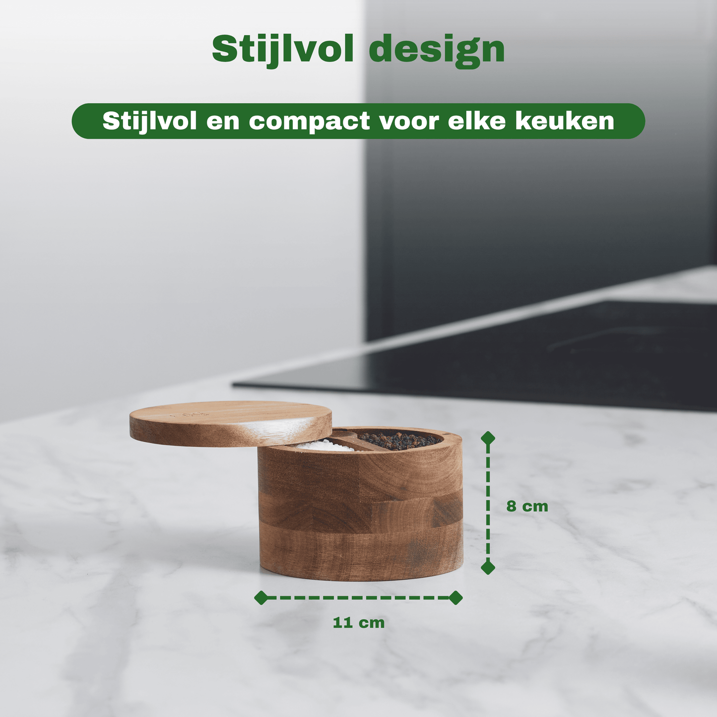 Bikolo® Peper en Zout Opbergbakje