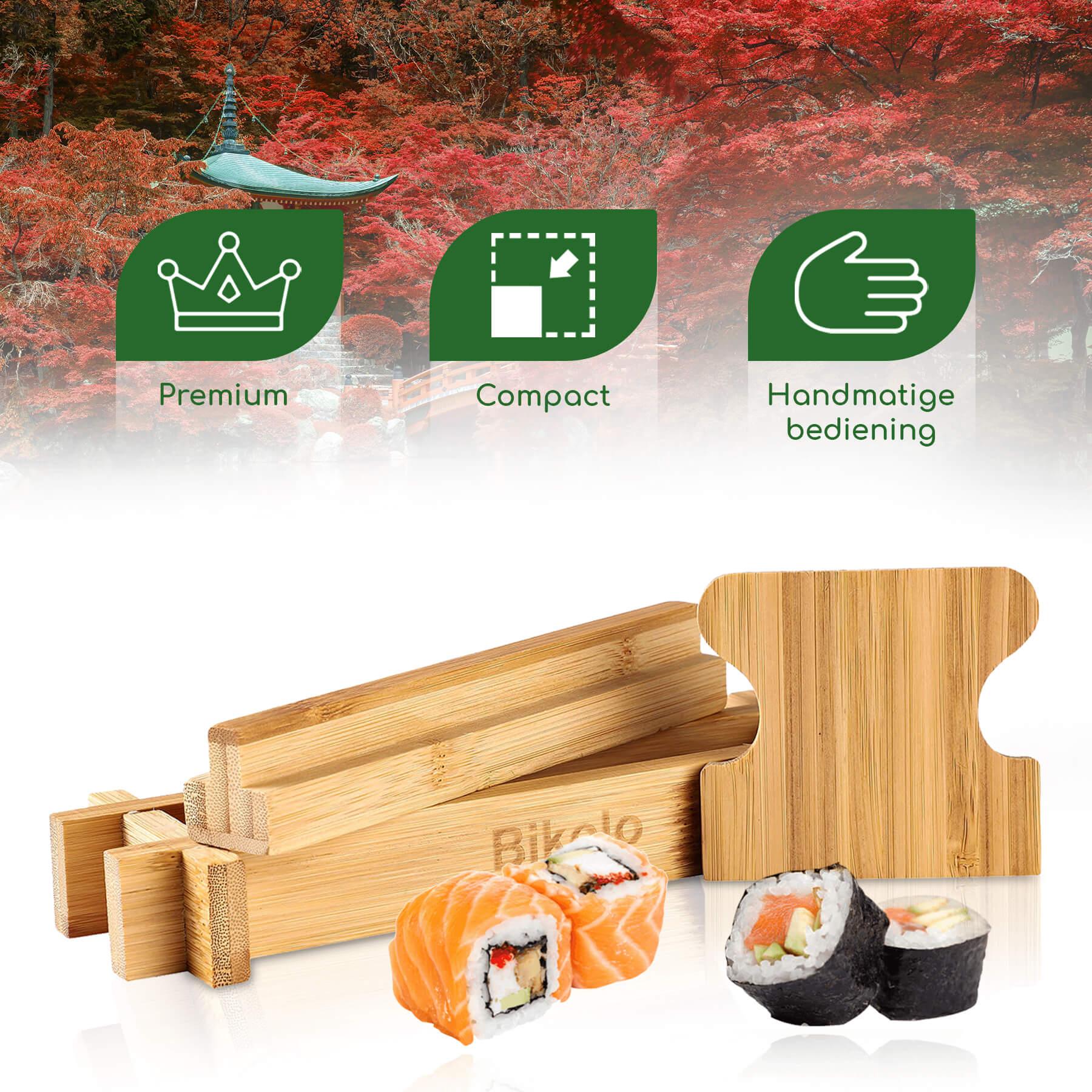 sushi maker pers gemaakt van bamboe hout