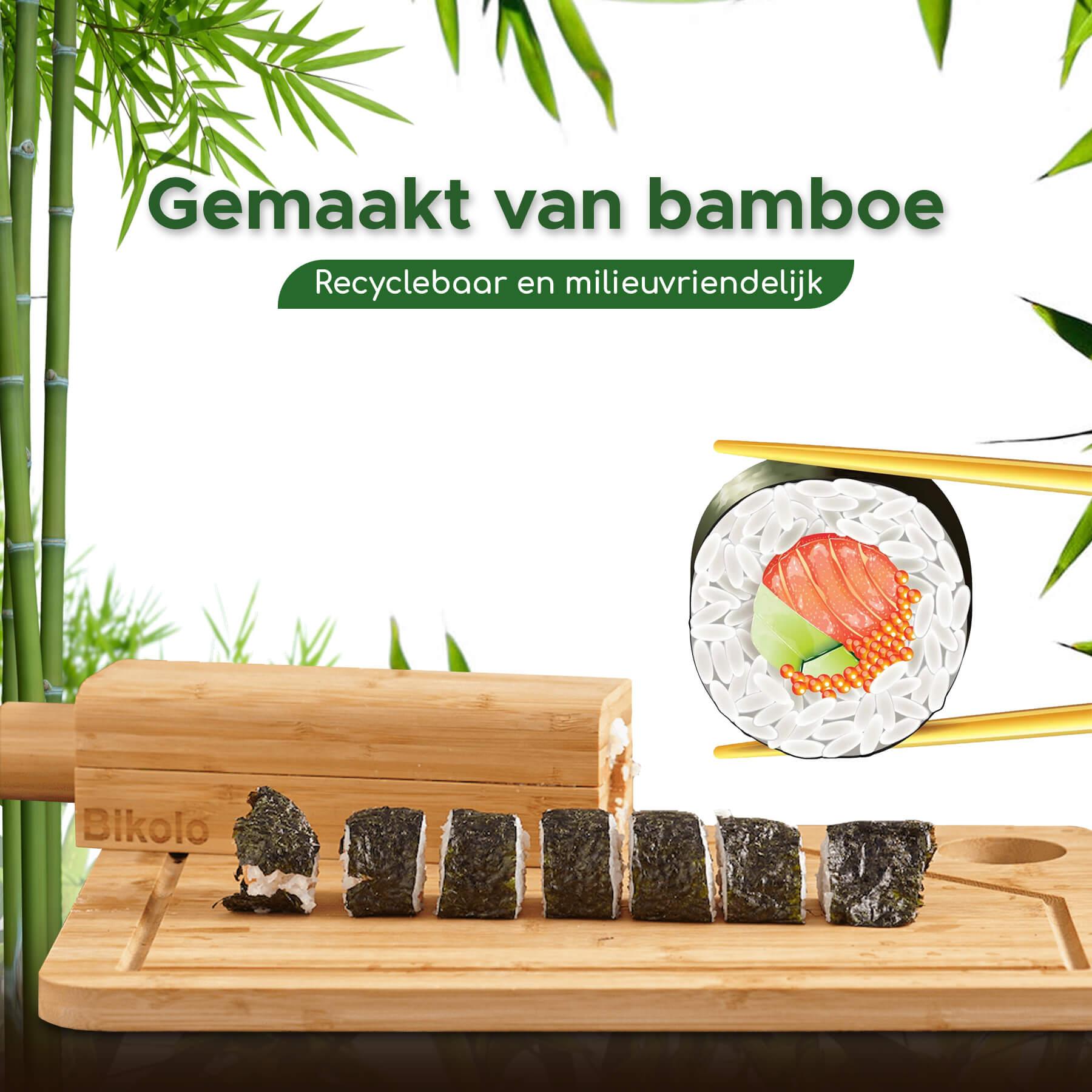 sushi makers van bamboe om maki sushi rollen mee te maken